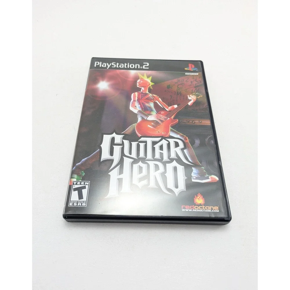 PlayStation 2 Guitar Hero RedOctane Music Rhythm Game SLUS 21224 PS2